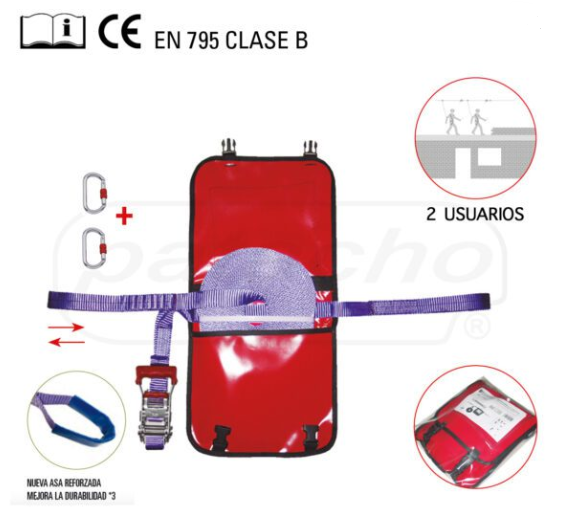 (KIT2) Linea seguridad horizontal 20M